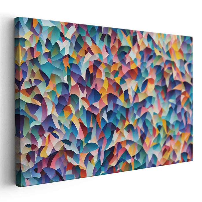 Pastel Cubism Squares #144