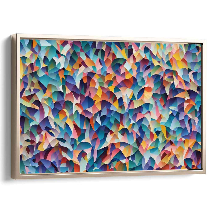 Pastel Cubism Squares #144