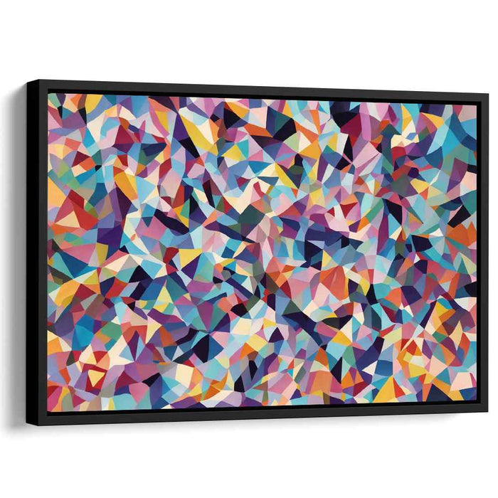 Abstract Prism Swirls: Modern Geometric Abstraction Canvas Art
