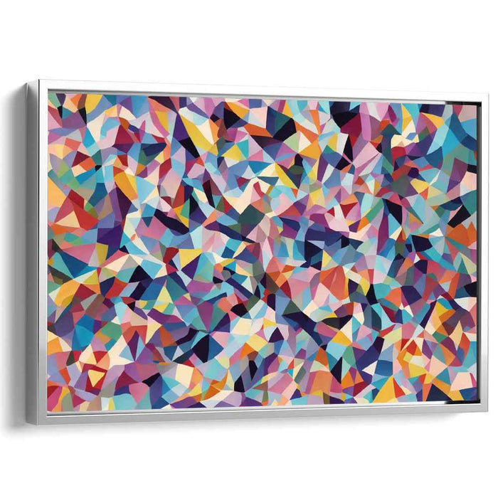 Abstract Prism Swirls: Modern Geometric Abstraction Canvas Art