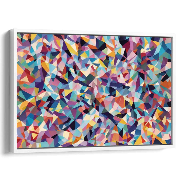 Abstract Prism Swirls: Modern Geometric Abstraction Canvas Art