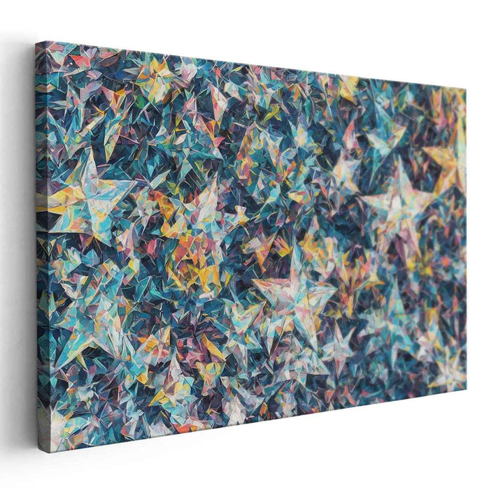 Pastel Cubism Stars #130