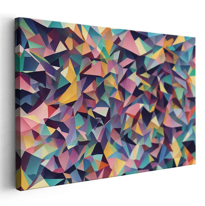 Pastel Cubism Triangles #101