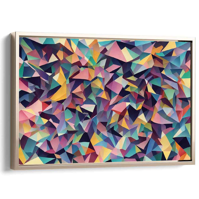 Pastel Cubism Triangles #101