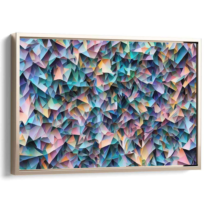 Pastel Cubism Triangles #109