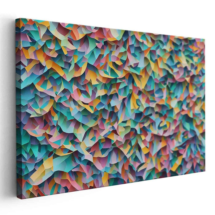 Pastel Cubism Triangles #119