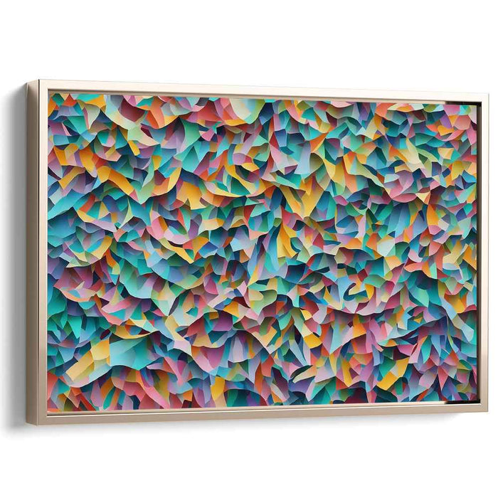 Pastel Cubism Triangles #119