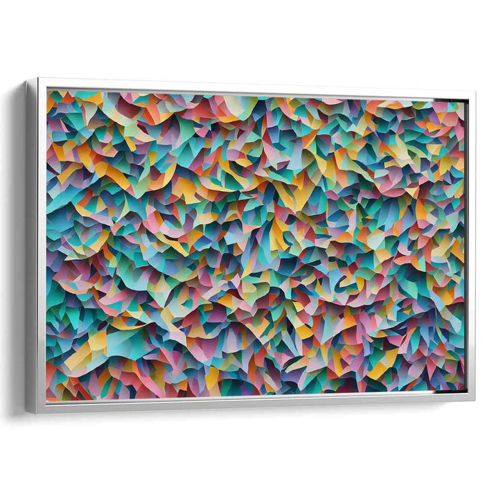 Pastel Cubism Triangles #119