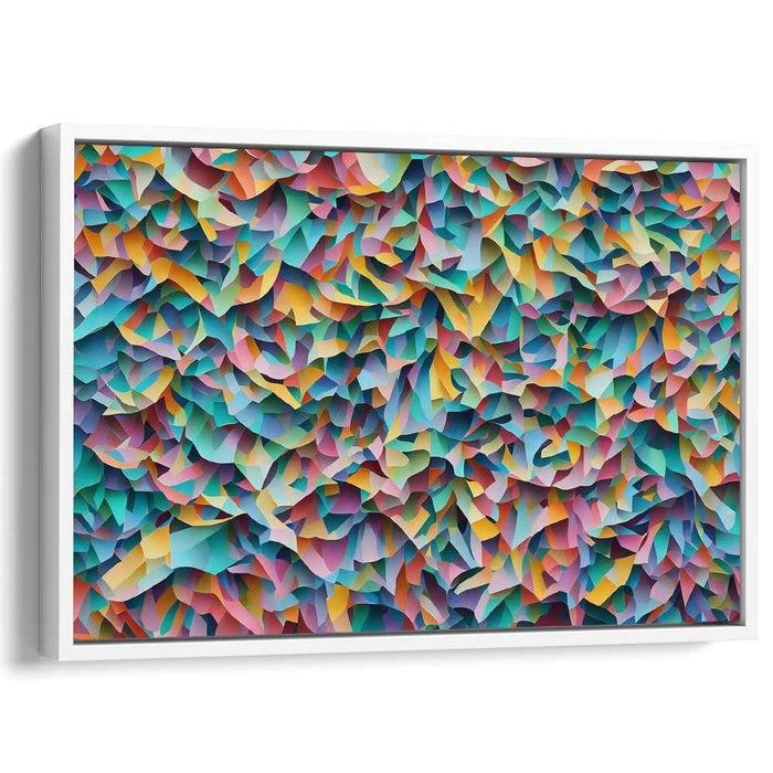 Pastel Cubism Triangles #119