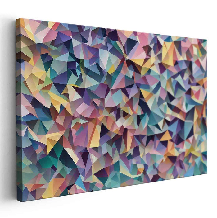 Pastel Cubism Triangles #122