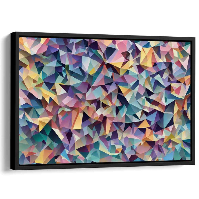 Pastel Cubism Triangles #122