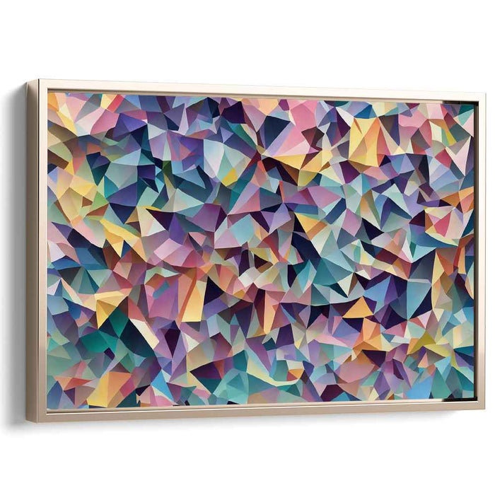 Pastel Cubism Triangles #122