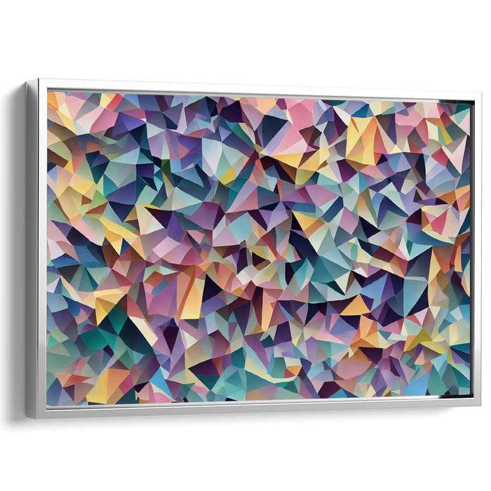 Pastel Cubism Triangles #122