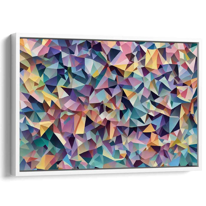 Pastel Cubism Triangles #122