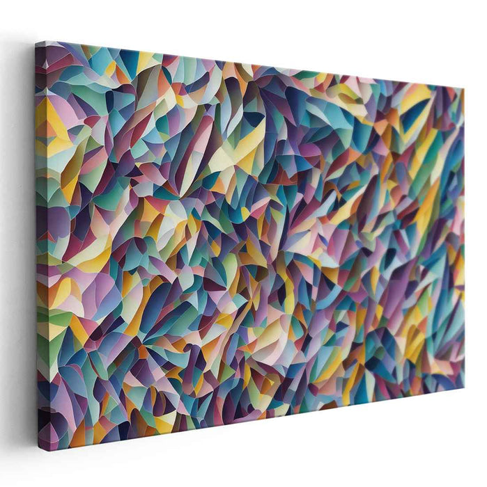 Pastel Cubism Triangles #124