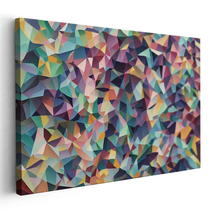 Pastel Cubism Triangles #125