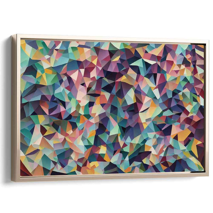 Pastel Cubism Triangles #125