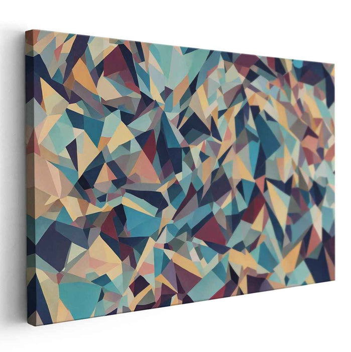 Pastel Cubism Triangles #130