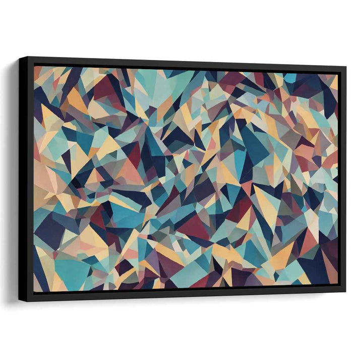 Pastel Cubism Triangles #130
