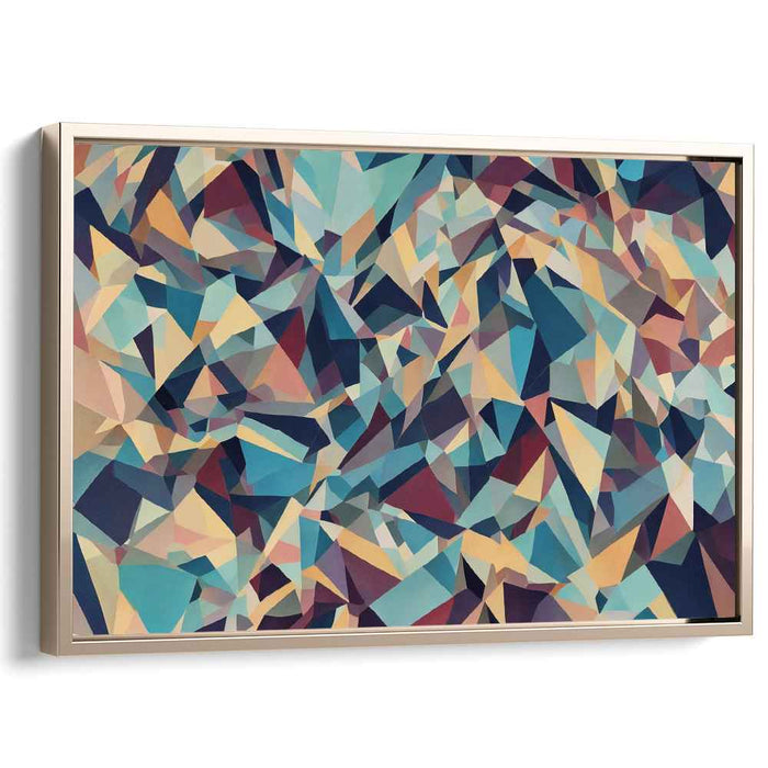 Pastel Cubism Triangles #130