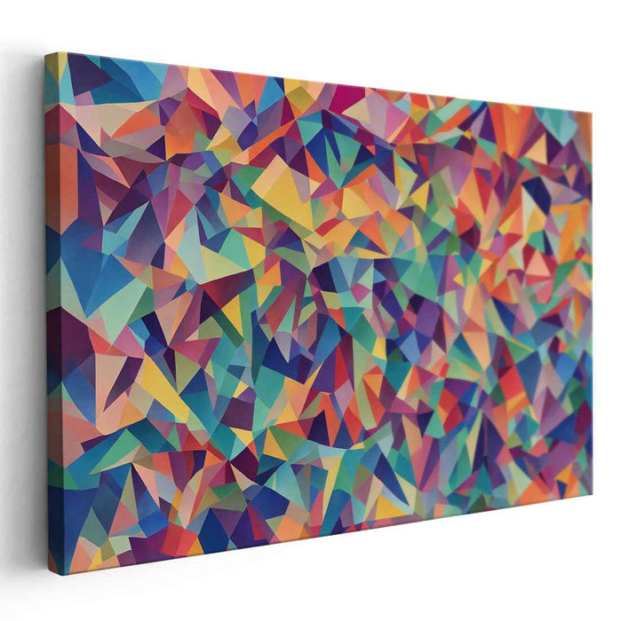 Pastel Cubism Triangles #134