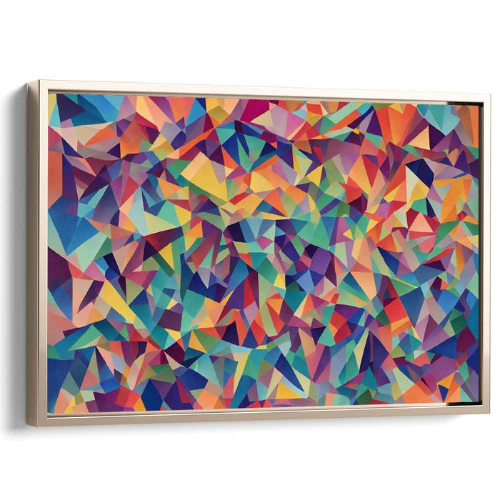 Pastel Cubism Triangles #134