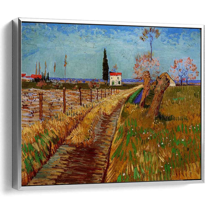 Path Through a Field with Willows (1888) by Vincent van Gogh