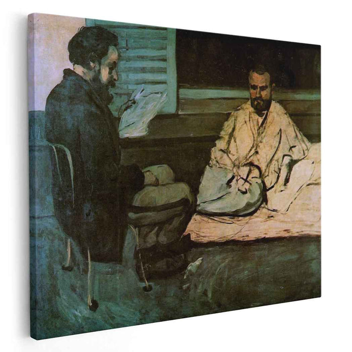 Paul Alexis Reading a Manuscript to Emile Zola (1870) by Paul Cezanne