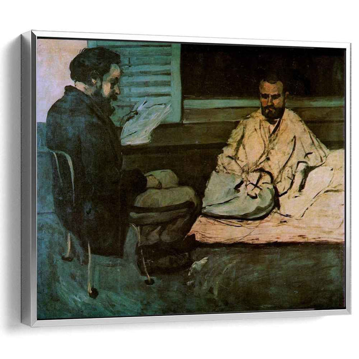 Paul Alexis Reading a Manuscript to Emile Zola (1870) by Paul Cezanne