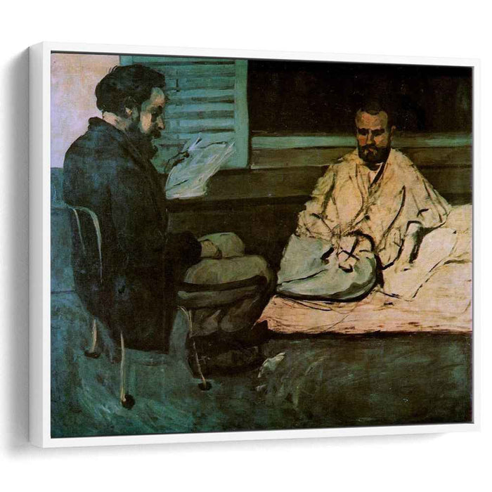 Paul Alexis Reading a Manuscript to Emile Zola (1870) by Paul Cezanne