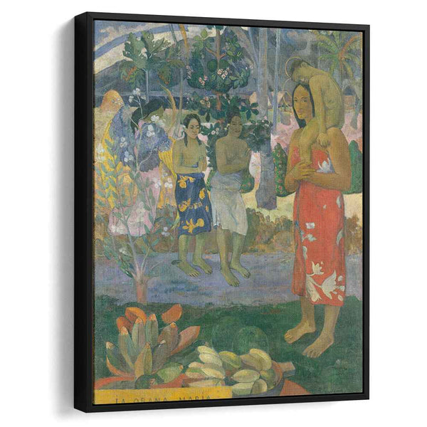 香港アーティスト熊愛儀Oi Yee Maria Hungの唐三彩馬銅版画 Ia Orana Maria (We Hail Thee Mary) (1891) by Paul Gauguin - Canvas