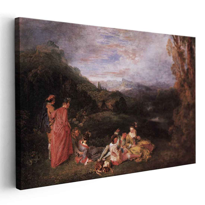 Peaceful Love (1719) by Antoine Watteau