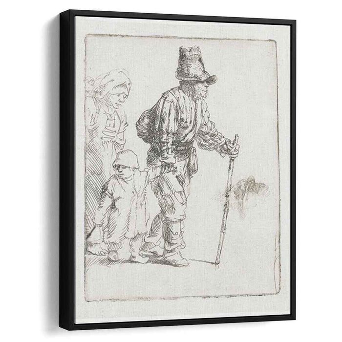 Peasant family on the tramp (1652) by Rembrandt