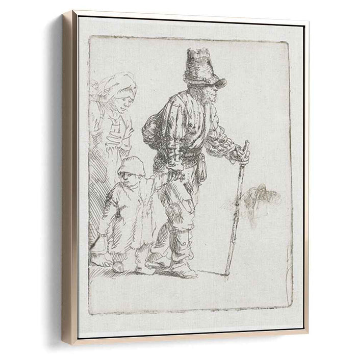Peasant family on the tramp (1652) by Rembrandt
