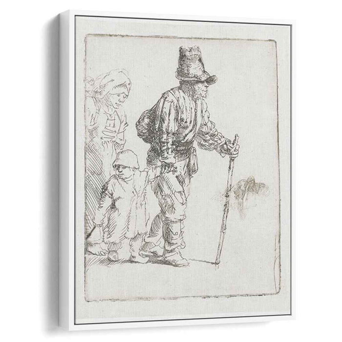 Peasant family on the tramp (1652) by Rembrandt