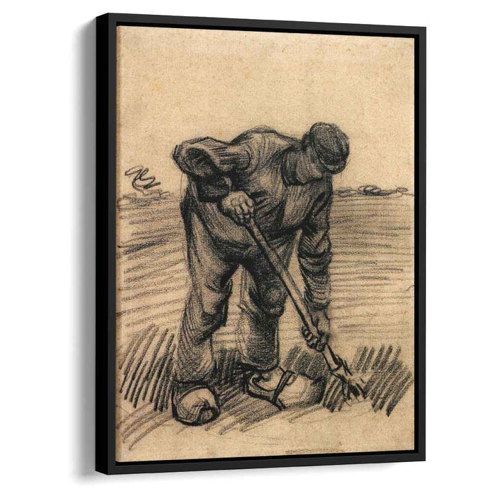 Peasant Lifting Potatoes (1885) by Vincent van Gogh