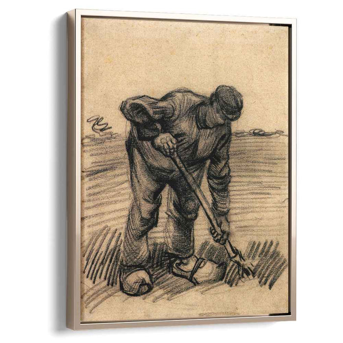 Peasant Lifting Potatoes (1885) by Vincent van Gogh