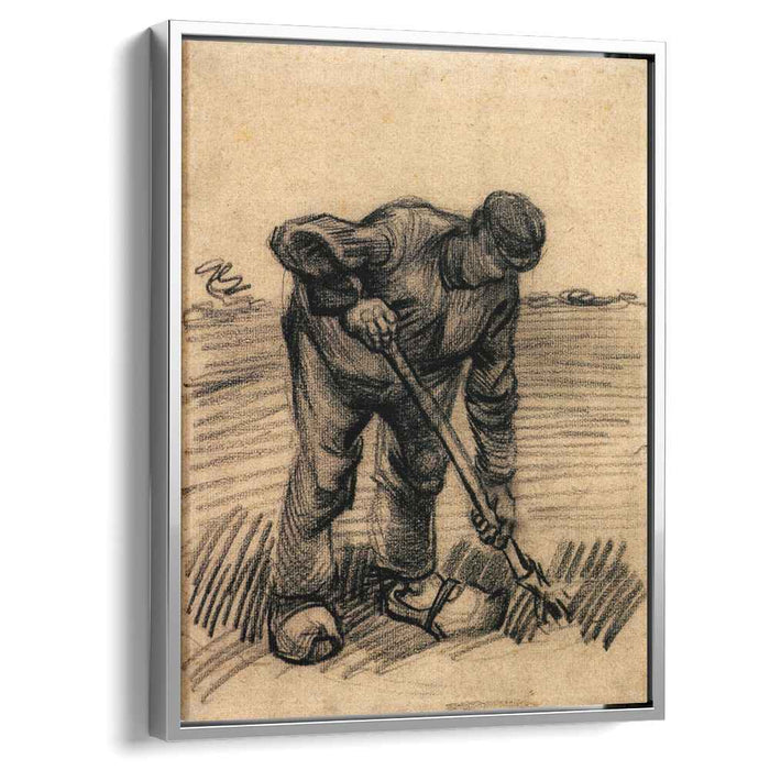 Peasant Lifting Potatoes (1885) by Vincent van Gogh