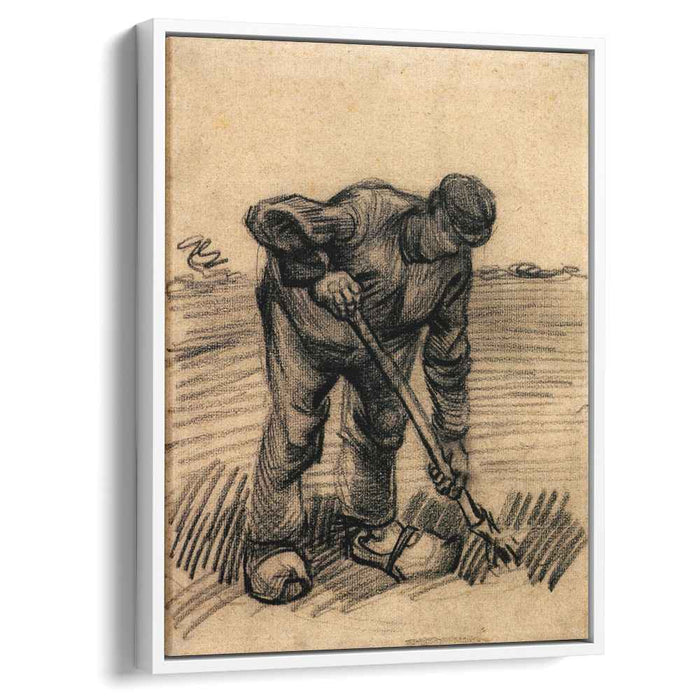 Peasant Lifting Potatoes (1885) by Vincent van Gogh