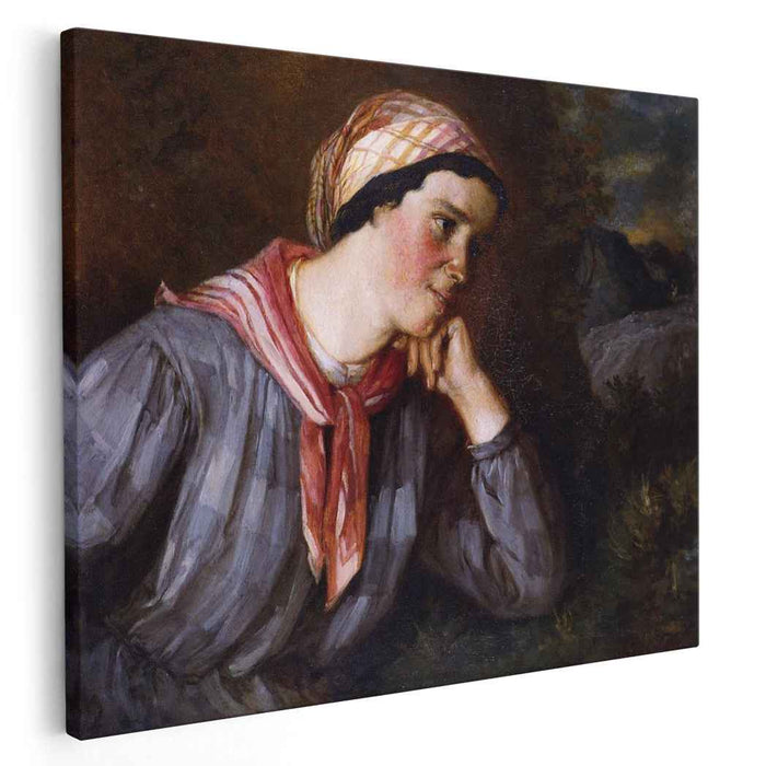 Peasant Wearing Madras (1848) by Gustave Courbet