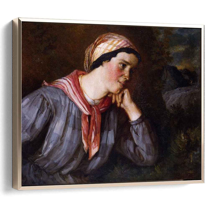 Peasant Wearing Madras (1848) by Gustave Courbet
