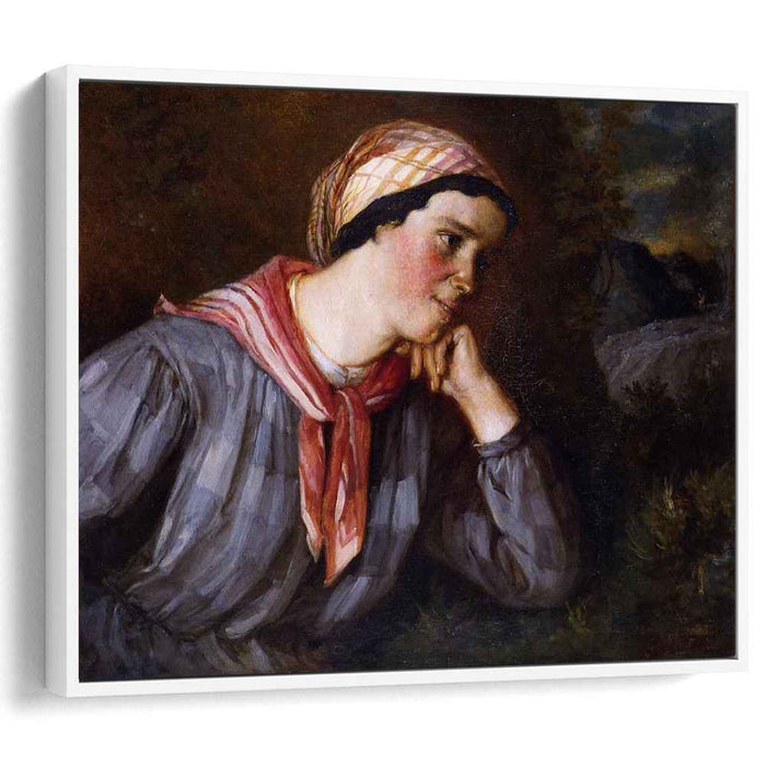 Peasant Wearing Madras (1848) by Gustave Courbet