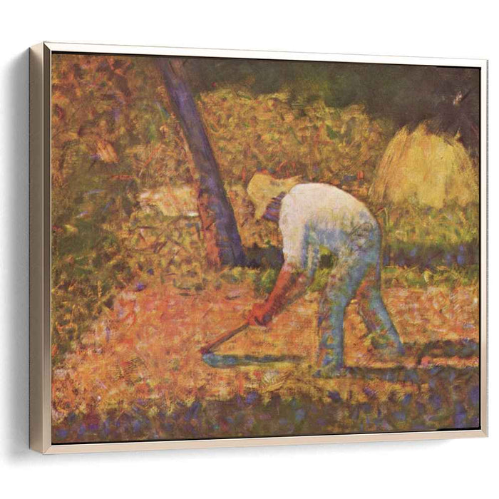 Peasant with Hoe (1882) by Georges Seurat