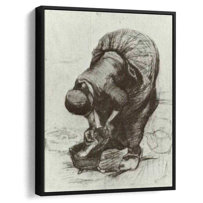 Peasant Woman at the Washtub (1885) by Vincent van Gogh