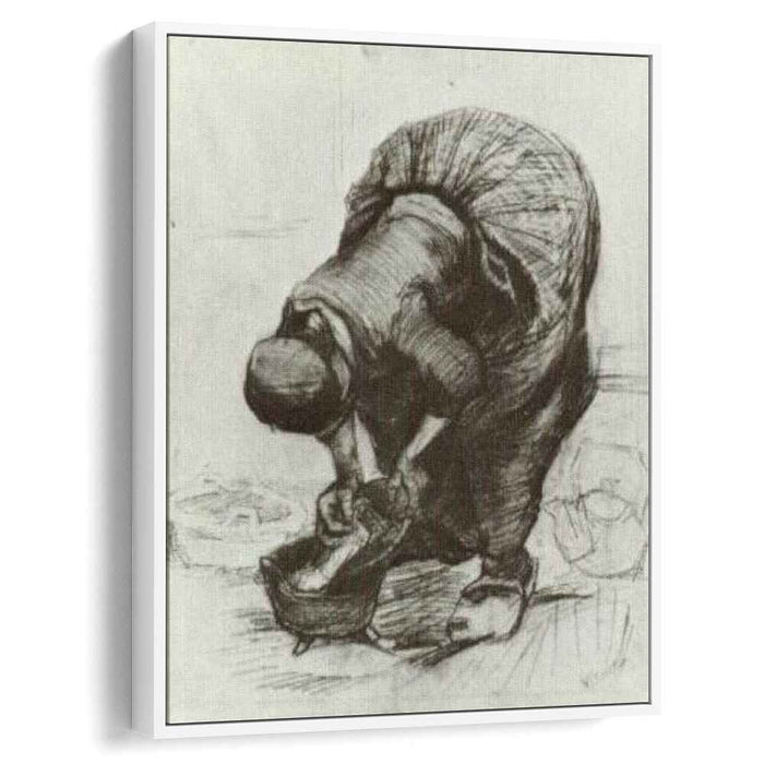 Peasant Woman at the Washtub (1885) by Vincent van Gogh