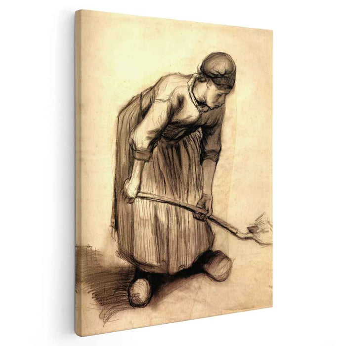 Peasant Woman Digging (1885) by Vincent van Gogh