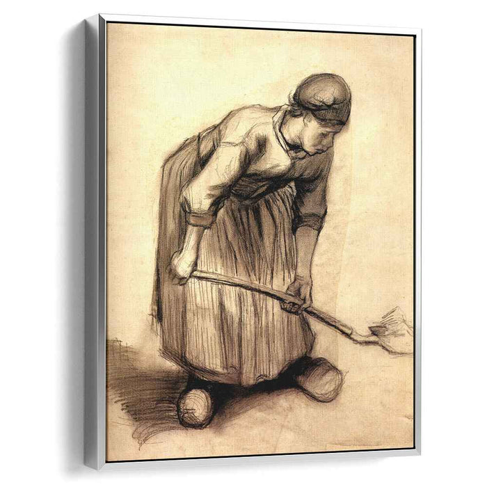 Peasant Woman Digging (1885) by Vincent van Gogh