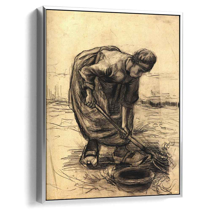 Peasant Woman Lifting Potatoes (1885) by Vincent van Gogh