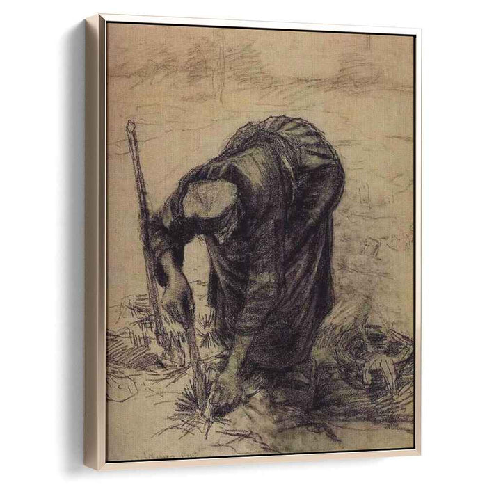 Peasant Woman, Planting Beets by Vincent van Gogh