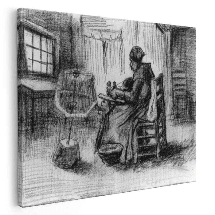 Peasant Woman Reeling Yarn (1885) by Vincent van Gogh